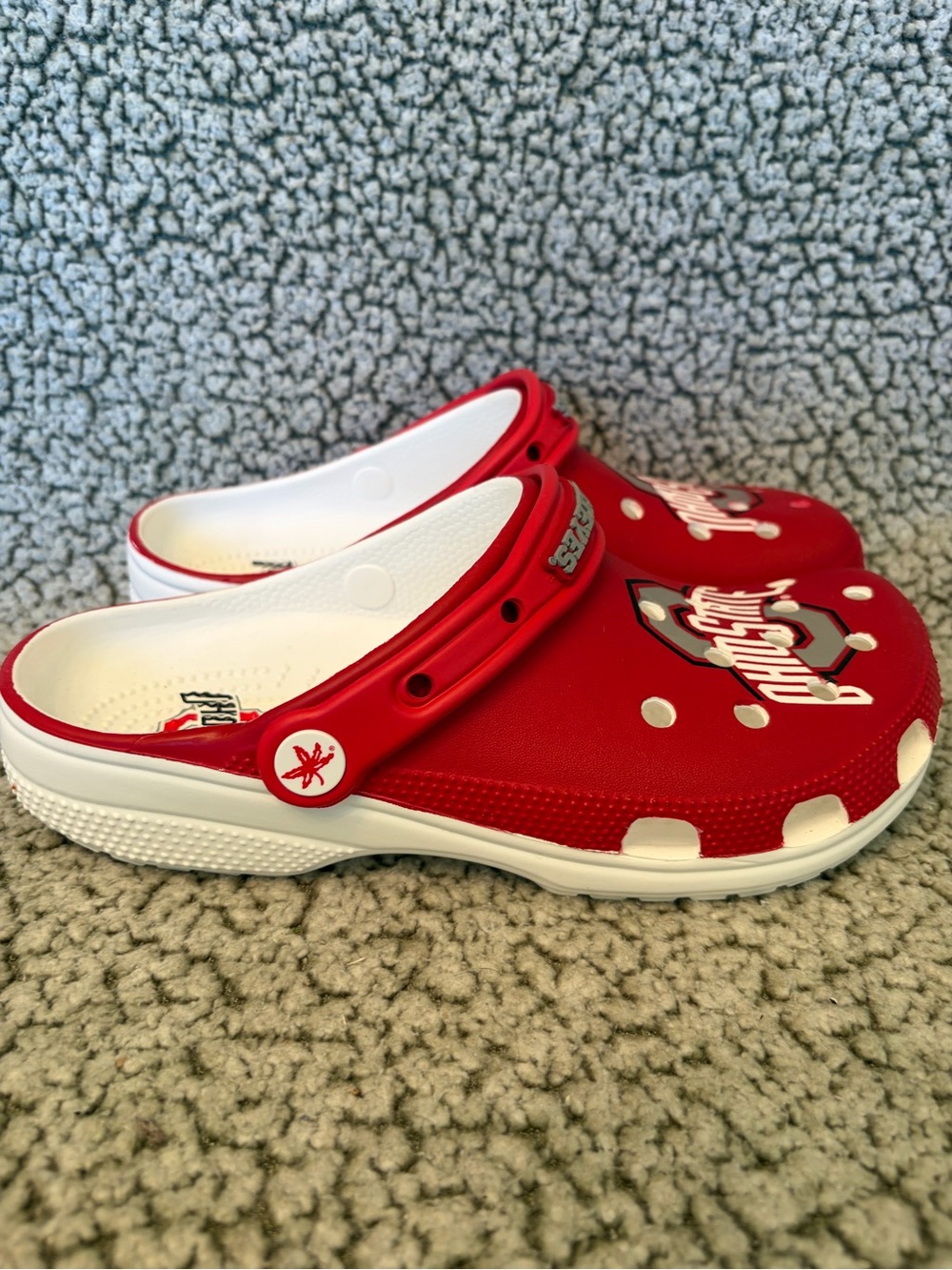 Crocs Ohio State Buckeyes Classic Clog Red Slip On Men 7/Women 9